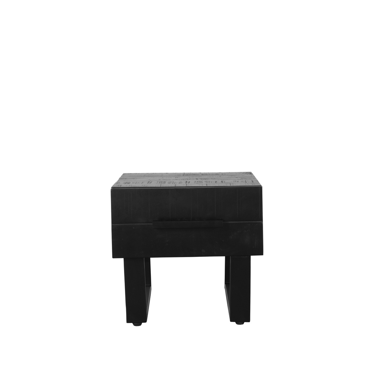LABEL51 Salontafel Santos - Zwart - Mangohout - 44x50 cm