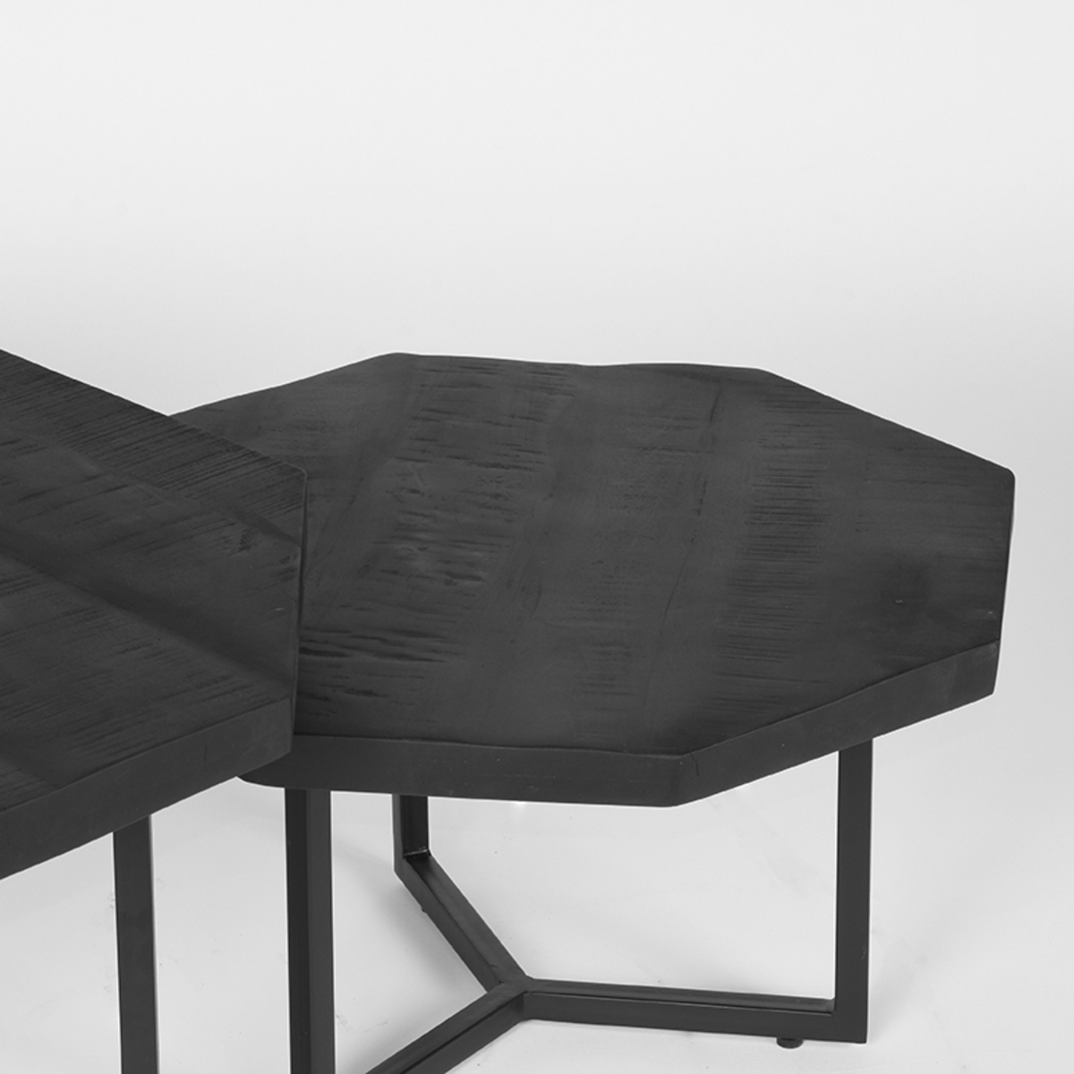 LABEL51 Salontafel Set Figure - Zwart - Mangohout