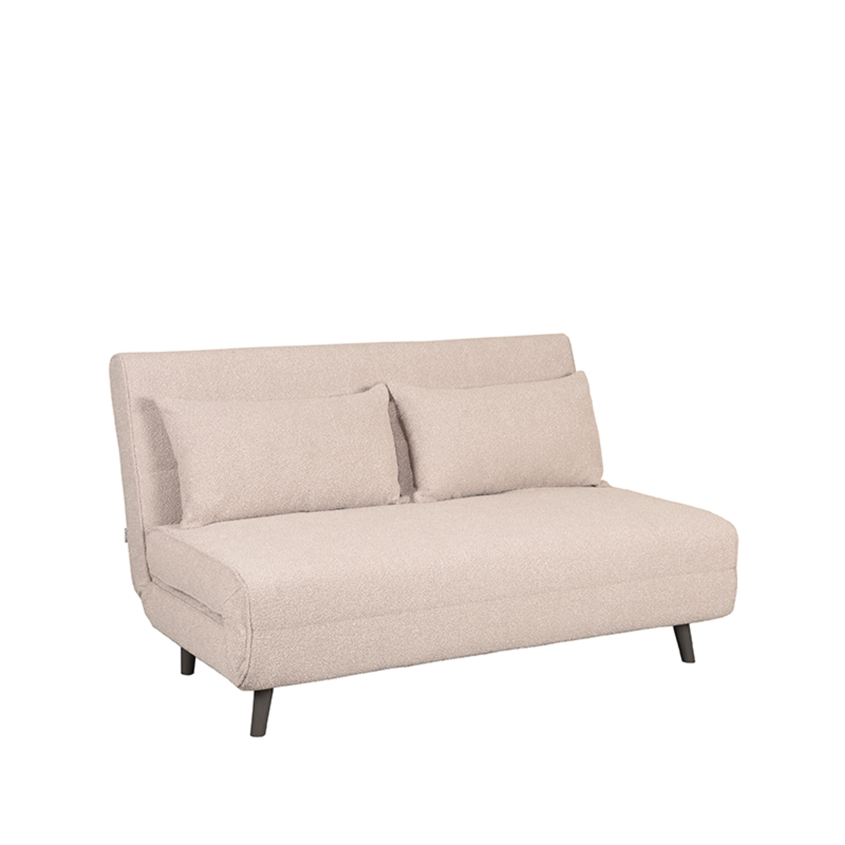 Slaapbank Double - Naturel - Boucle - Double | Zwarte Poot - LABEL51