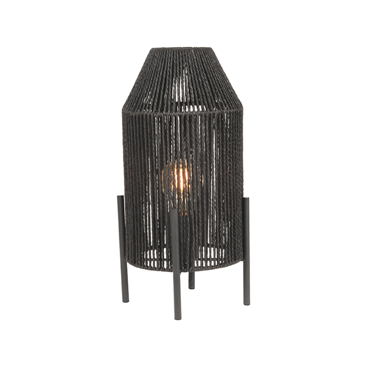 Tafellamp Ibiza - Zwart - Jute - LABEL51