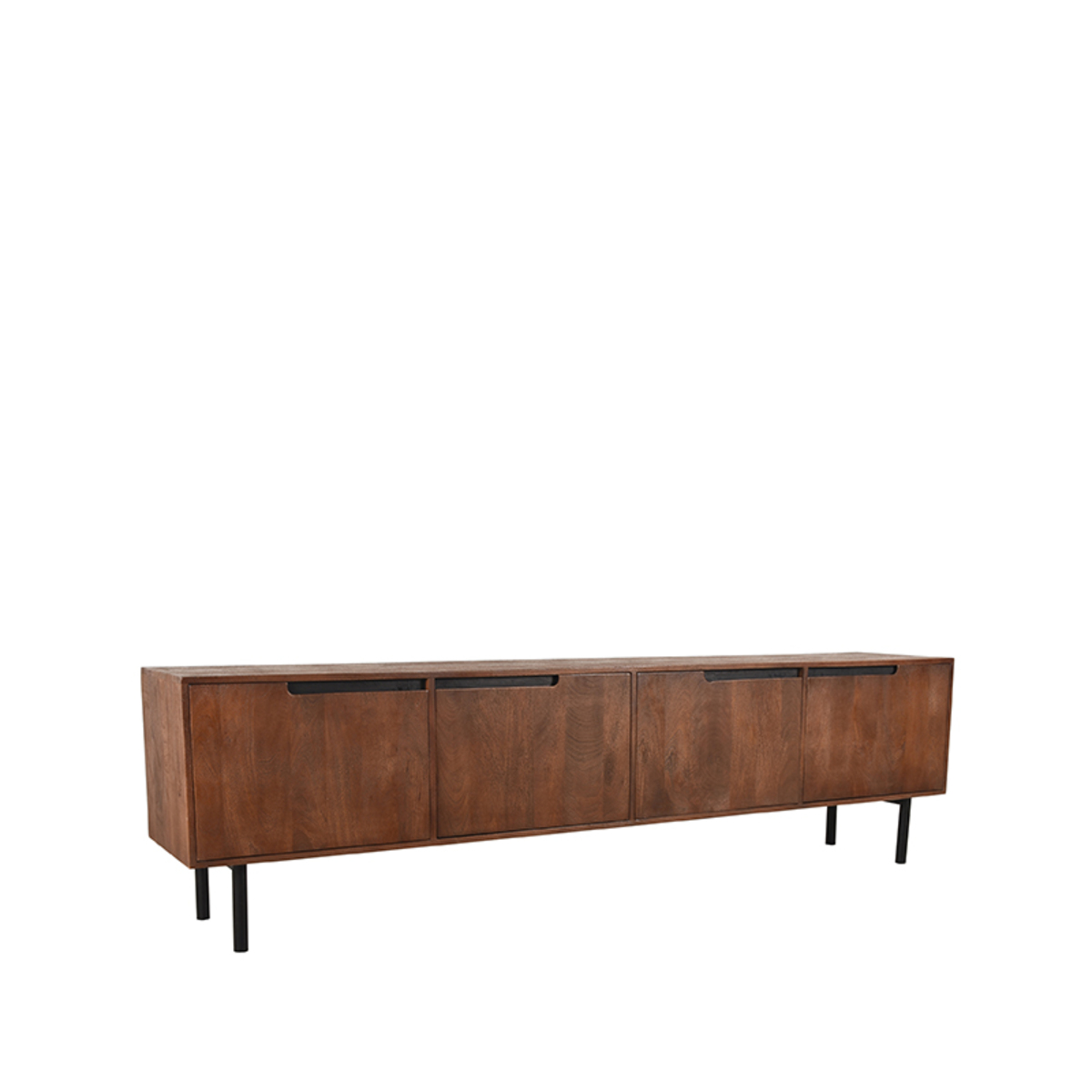 Tv-meubel Rio - Espresso - Mangohout - 220 cm - LABEL51