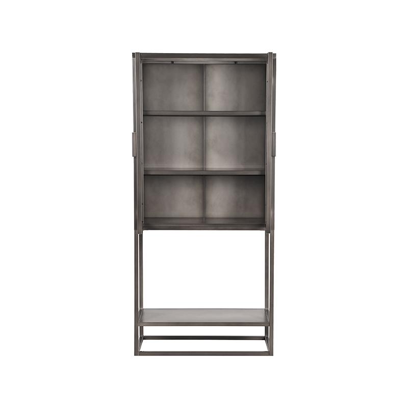 LABEL51 Vitrinekast Level - Vintage Metaal - Metaal - 70x35x150 cm