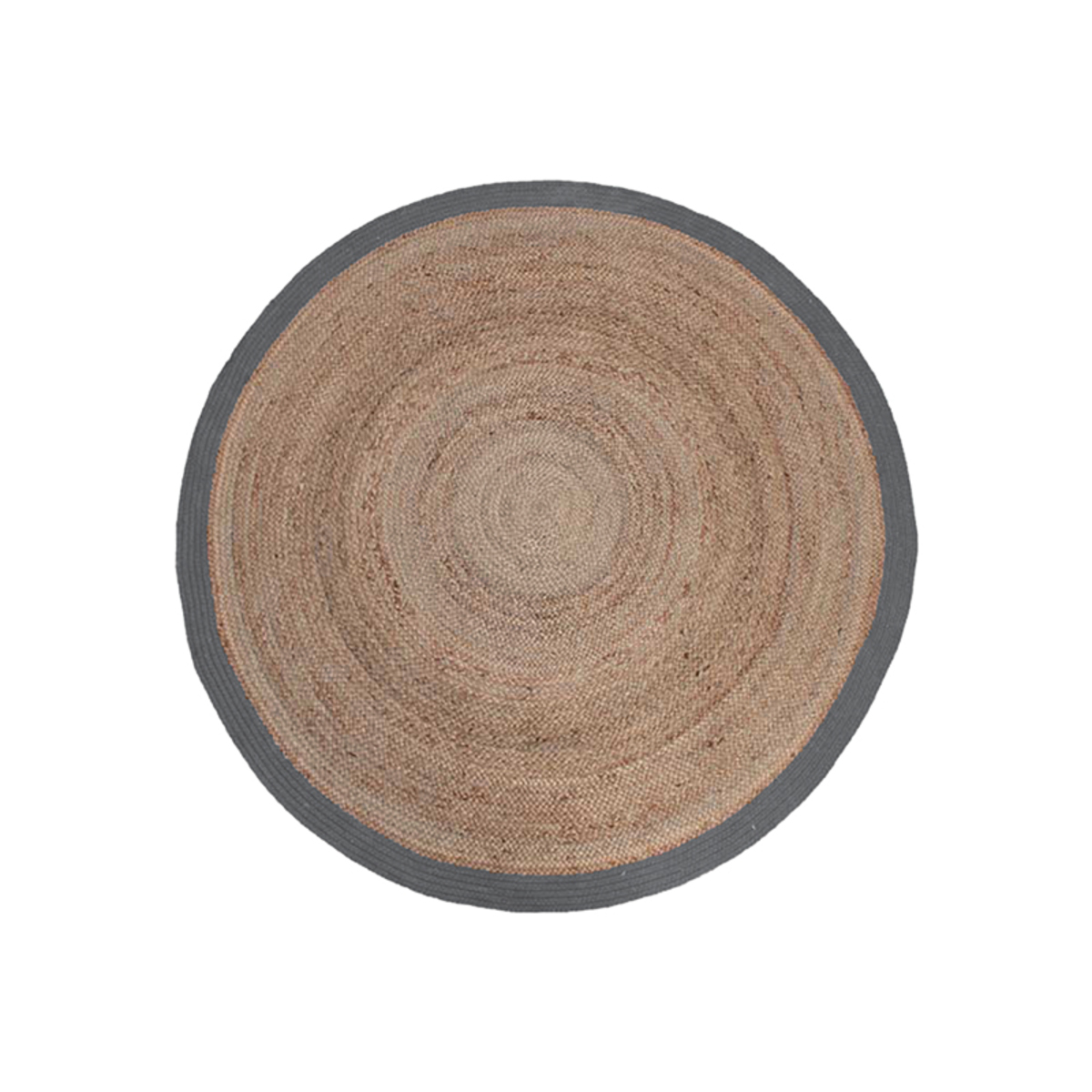 LABEL51 Vloerkleden Jute - Grijs - Jute - 120x120 cm