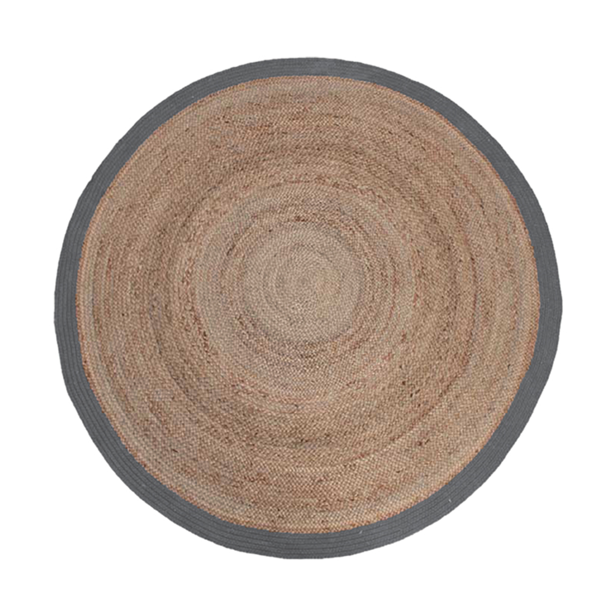 LABEL51 Vloerkleden Jute - Grijs - Jute - 180x180 cm