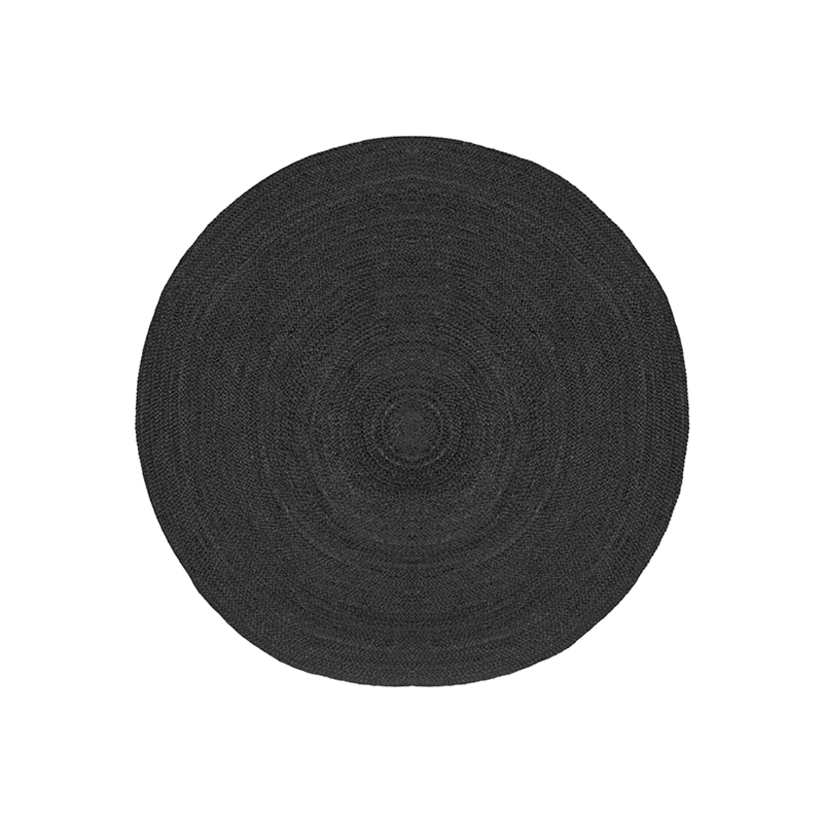 LABEL51 Vloerkleden Jute - Zwart - Jute - 120x120 cm