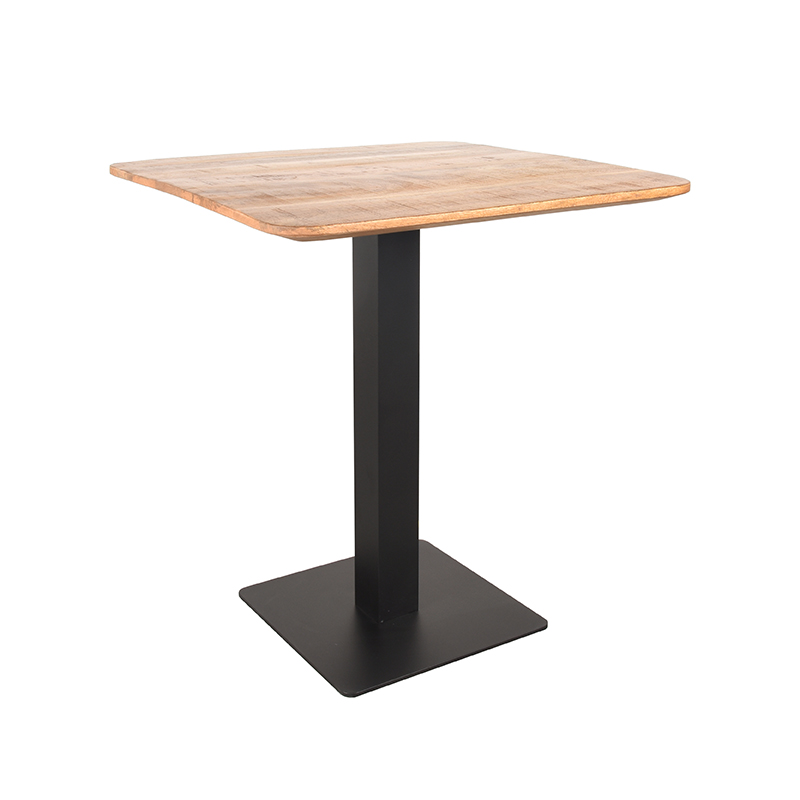 LABEL51 Eetkamertafel Restauranttafel - Rough - Mangohout - 70x70 cm