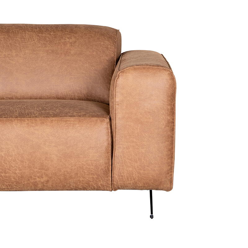 LABEL51 Bank Modena - Cognac - Microfiber - 2-Zits