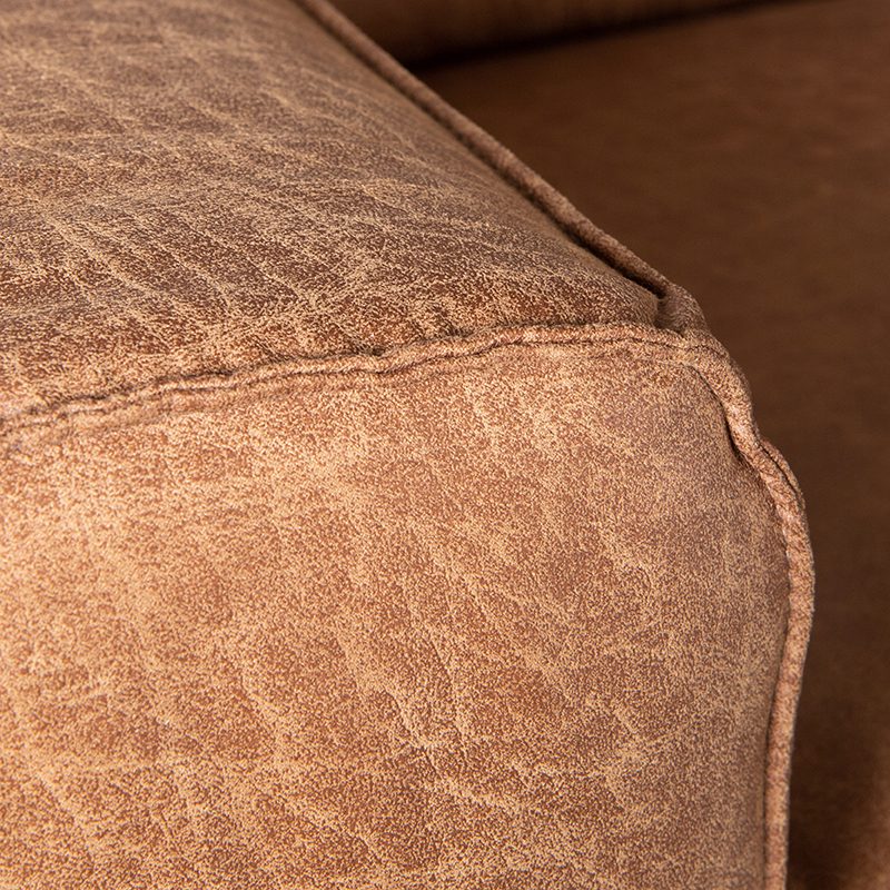 LABEL51 Bank Modena - Cognac - Microfiber - 2-Zits