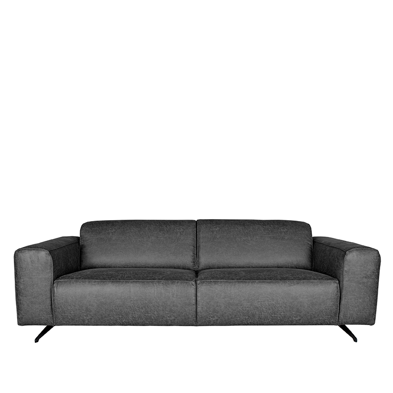 LABEL51 Bank Modena - Antraciet - Microfiber - 3-Zits