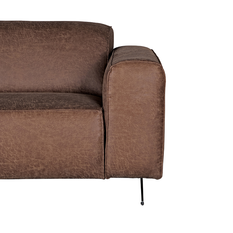 LABEL51 Bank Modena - Bruin - Microfiber - 3-Zits