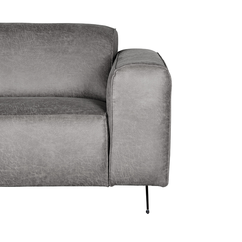 LABEL51 Bank Modena - Grijs - Microfiber - 3-Zits