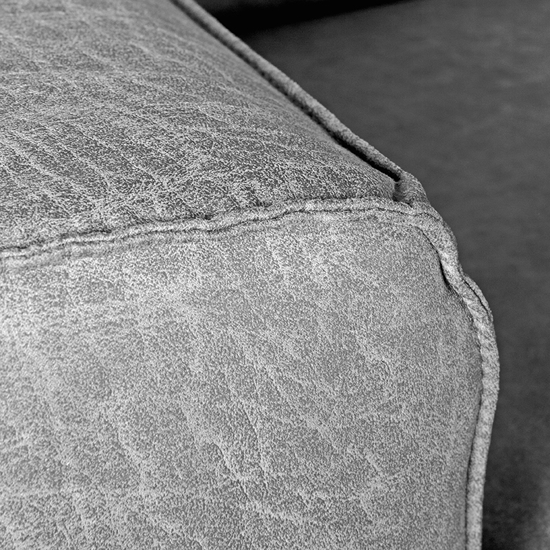 LABEL51 Bank Modena - Grijs - Microfiber - 3-Zits