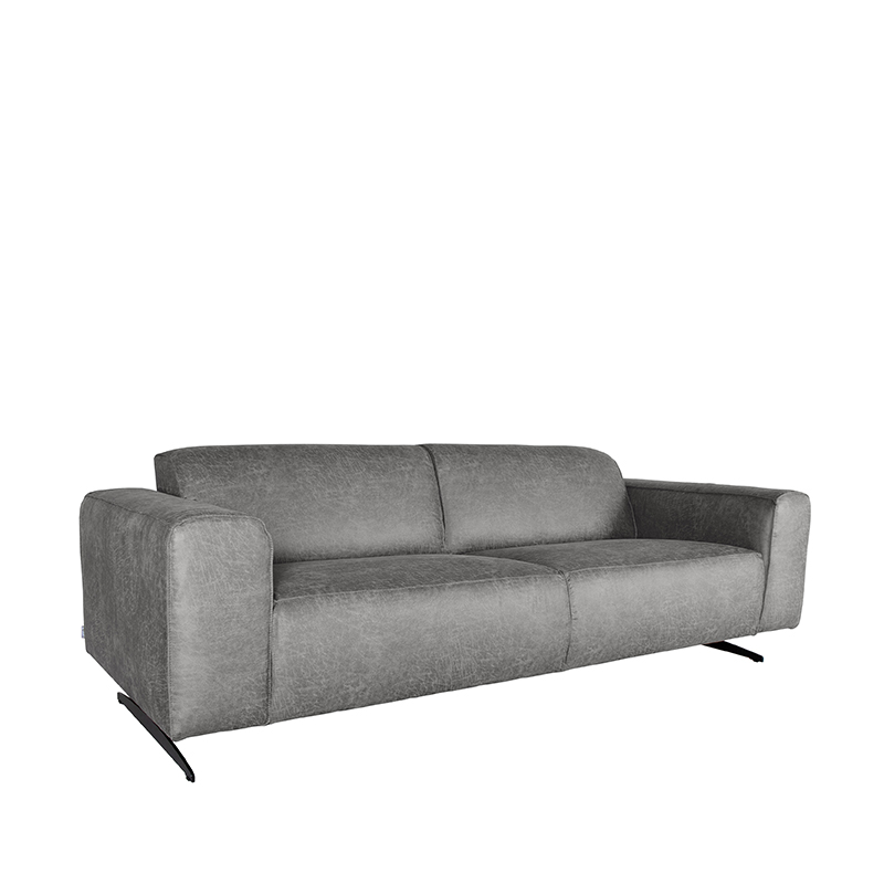 LABEL51 Bank Modena - Grijs - Microfiber - 3-Zits