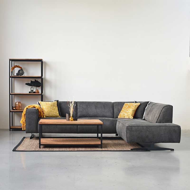 LABEL51 Bank Modena - Bruin - Microfiber - 3-Zits