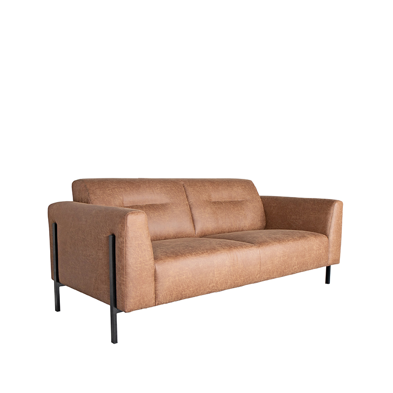 LABEL51 Bank Napoli - Cognac - Microfiber - 2,5-Zits
