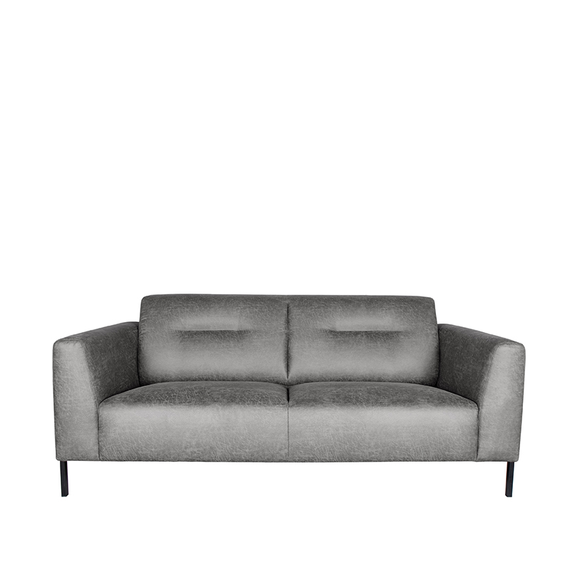 LABEL51 Bank Napoli - Grijs - Microfiber - 2,5-Zits