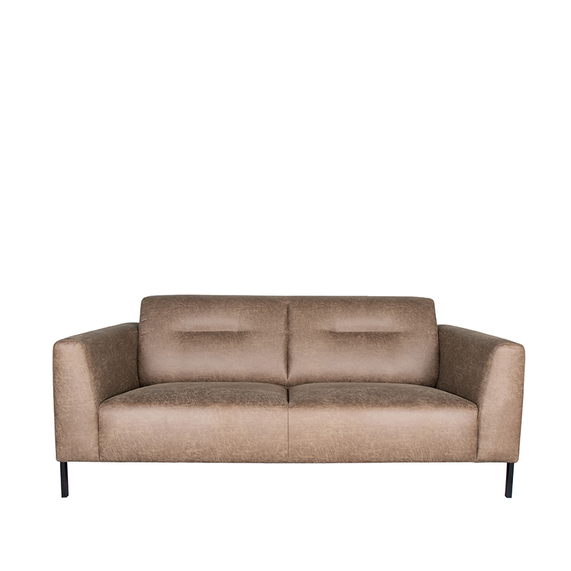 LABEL51 Bank Napoli - Taupe - Microfiber - 2,5-Zits