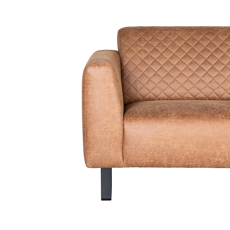 LABEL51 Bank Nola - Cognac - Microfiber - 3-Zits