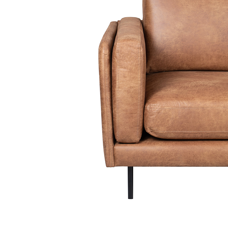 LABEL51 Bank Verona - Cognac - Leder - 2,5-Zits