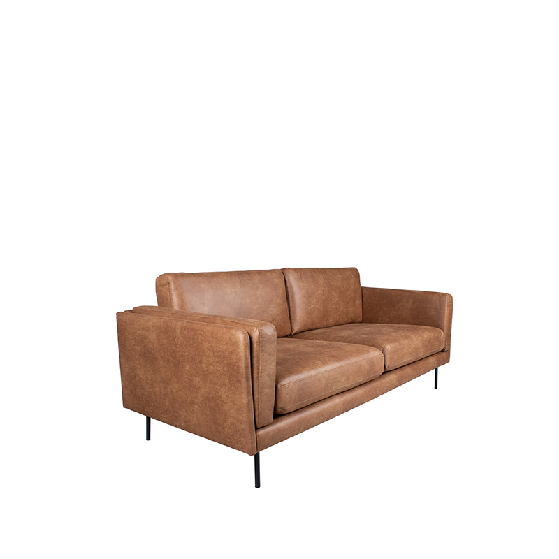 LABEL51 Bank Verona - Cognac - Leder - 2,5-Zits