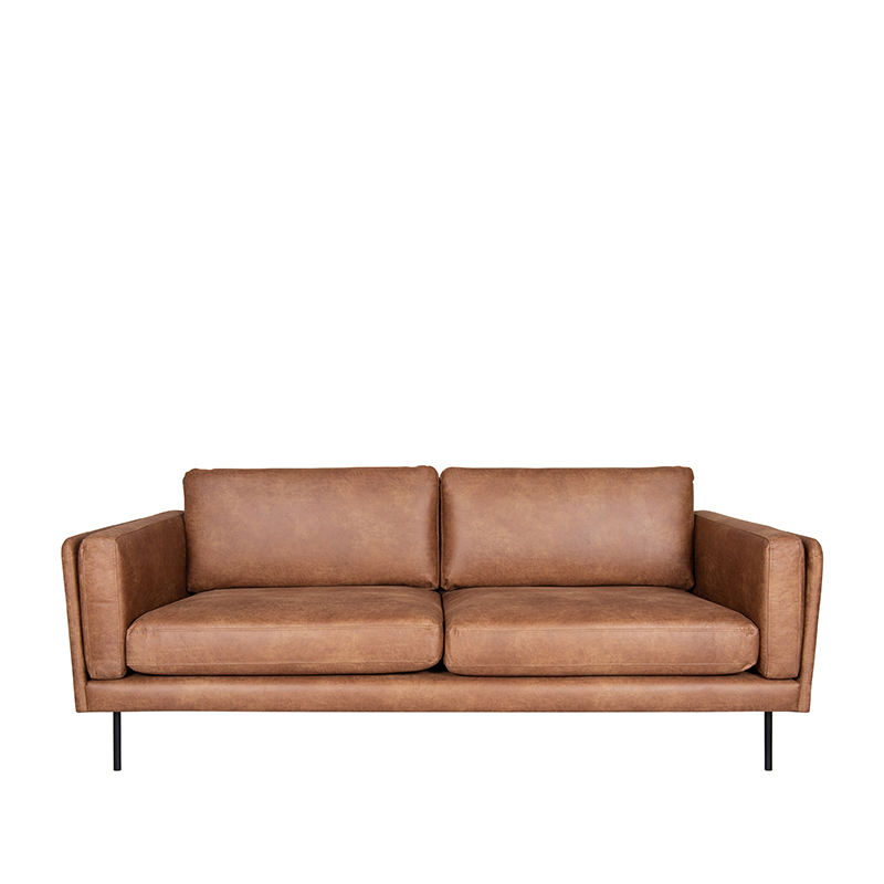 LABEL51 Bank Verona - Cognac - Leder - 2,5-Zits