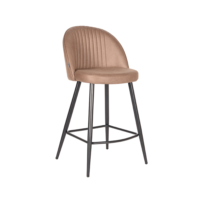 LABEL51 Barkruk Enzo - Stone - Microfiber