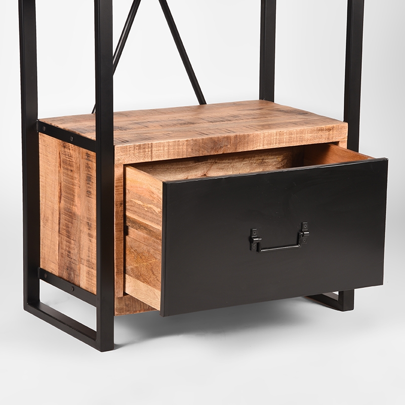 LABEL51 Boekkast Brussels - Rough - Mangohout