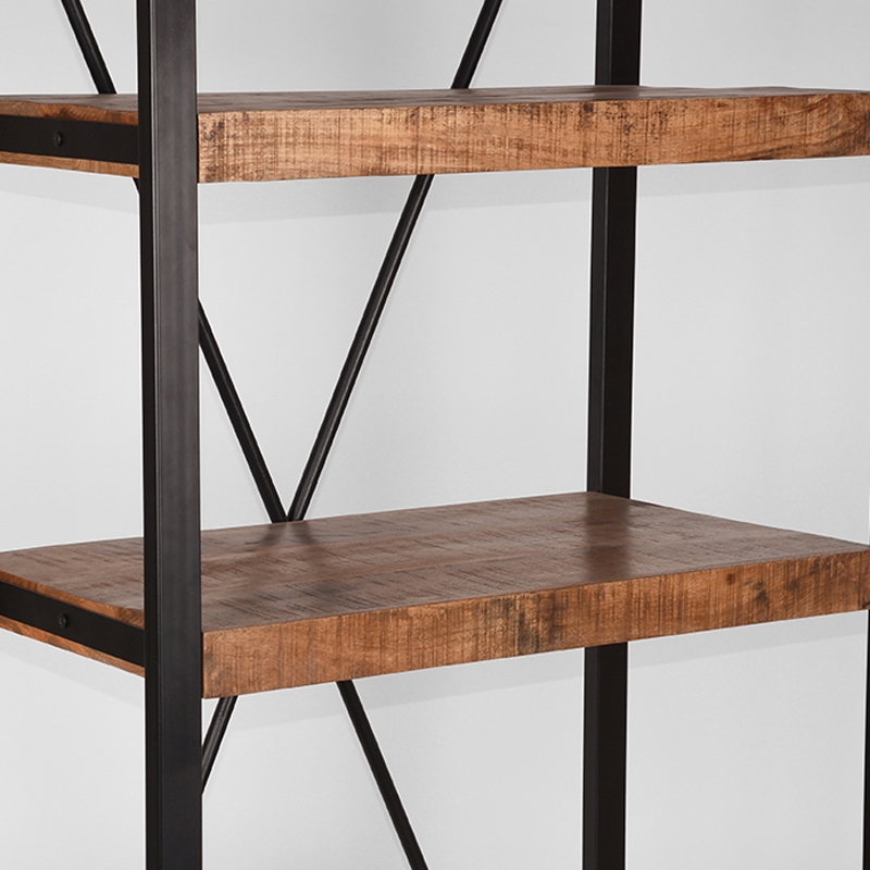 LABEL51 Boekkast Brussels - Naturel - Mangohout