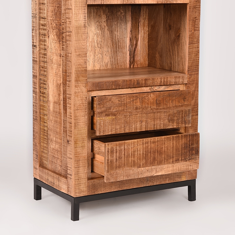 LABEL51 Boekkast Ghent - Rough - Mangohout