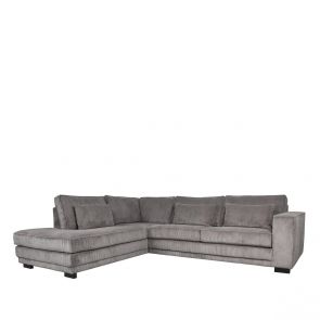 Bank Aruba Ottomane + 2,5-Zits Antraciet Ribcord 1