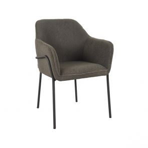 Eetkamerstoel Dexter Groengrijs Teddy 61x62x86 Cm Perspectief