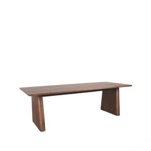 Eettafel Jule 240x100x75  cm Walnoot Eikenhout Perspectief