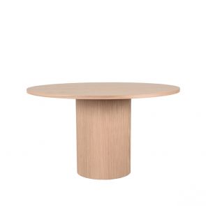 Eettafel Oliva 130x130x75 cm Naturel Eiken Perspectief