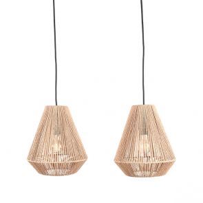 Hanglamp Ibiza Diamond 2-Lichts 80x33x150 cm