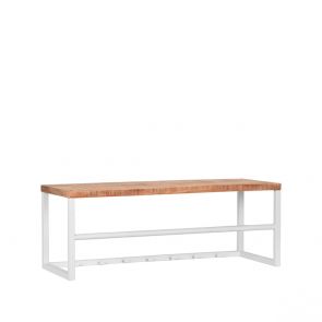 Kapstok Swing Rough Mangohout Wit Metaal 1