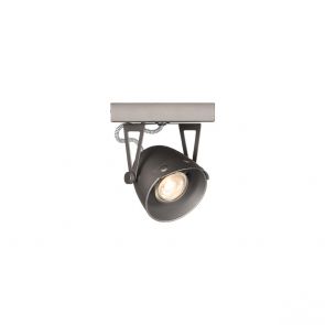 LED Spot Cap 1-Lichts Burned Steel Metaal 1