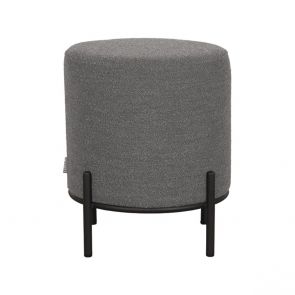 Poef Troy Grijs Boucle 41x41x48 cm Voorkant