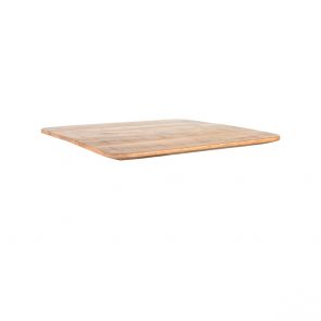 Restaurant Bartafel Blad Vierkant Sloppy Edge 70x70 cm Naturel Perspectief