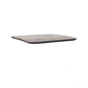 Restaurant Bartafel Blad Vierkant Sloppy Edge 70x70 cm Zwart Perspectief