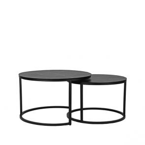 Salontafel Set Grand Zwart Metaal 1