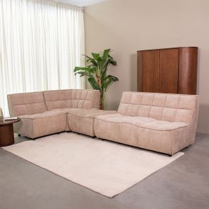 Hoekbank Albero 4-Zits + Hocker