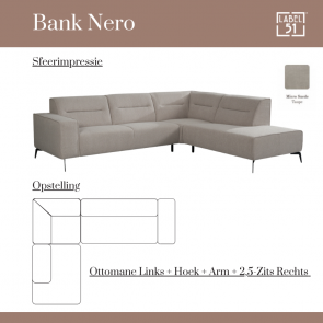 Hoekbank Nero Links