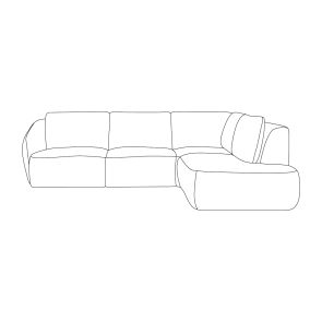 Hoekbank Matteo Rechts