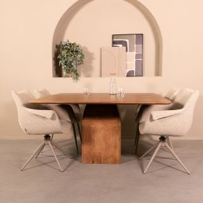 Eettafel Ingo 140x140x76 cm