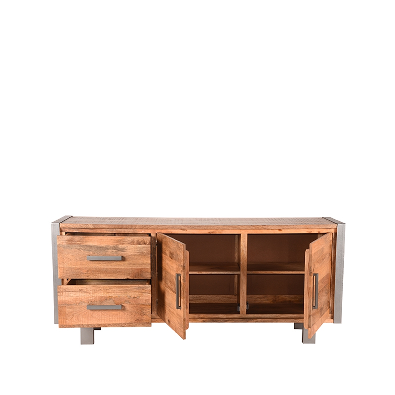 LABEL51 Dressoir Factory - Rough - Mangohout - 180 cm