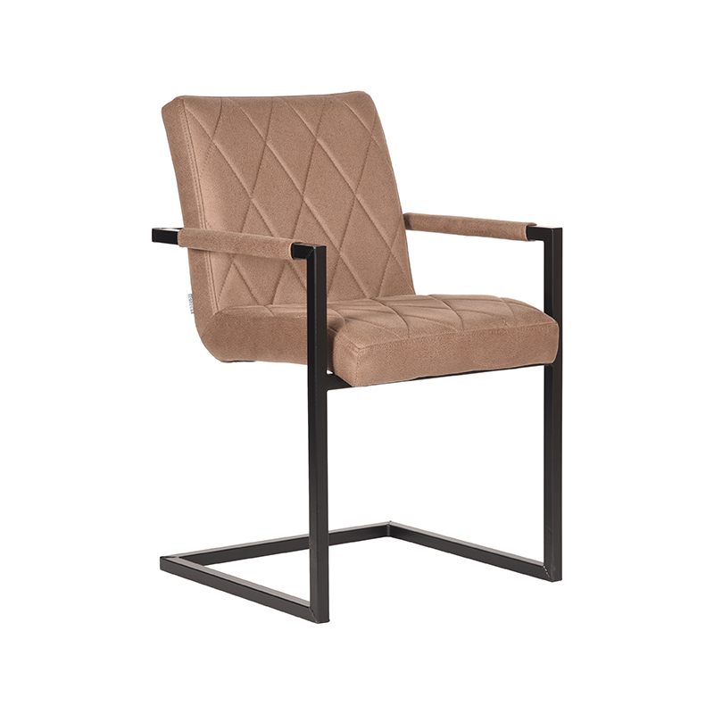 LABEL51 Eetkamerstoel Denmark - Stone - Microfiber