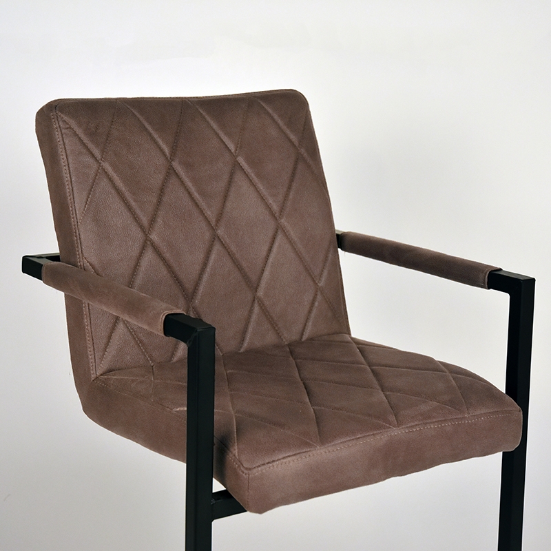 LABEL51 Eetkamerstoel Denmark - Truffel grijs - Microfiber