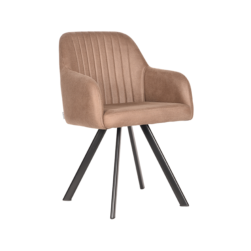 LABEL51 Eetkamerstoel Floor - Stone - Microfiber