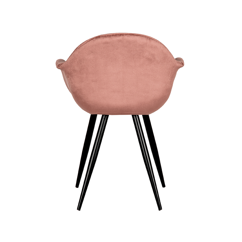 LABEL51 Eetkamerstoel Forli - Roze - Fluweel