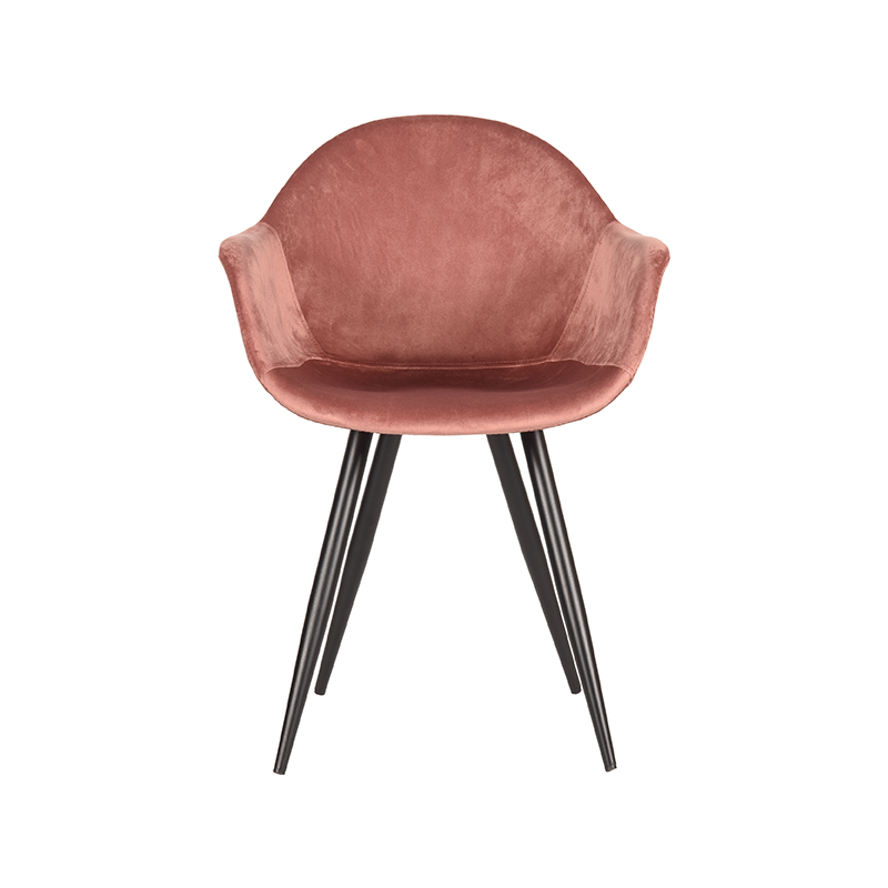 LABEL51 Eetkamerstoel Forli - Roze - Fluweel